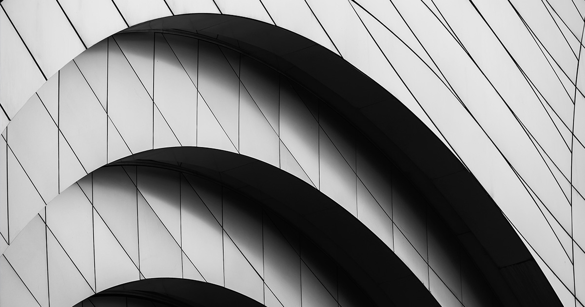 Modern exterior abstract building